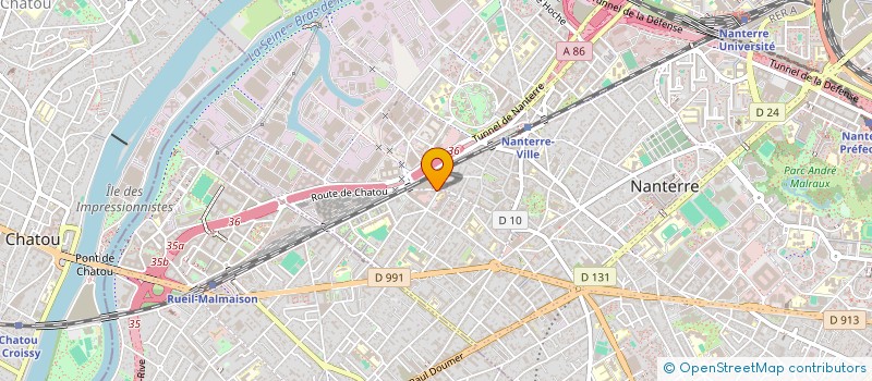 localisation de l'entreprise SCI LALOU D.B.  NANTERRE