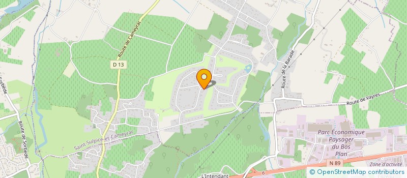 localisation de l'entreprise SCI LALOUE  SAINT-SULPICE-ET-CAMEYRAC