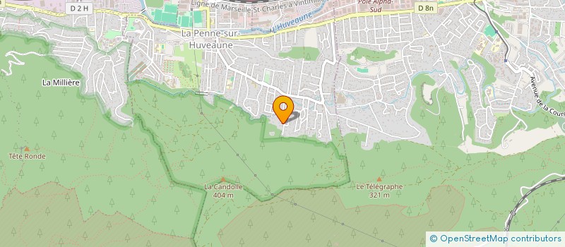 localisation de l'entreprise SCI LALOUM  LA PENNE-SUR-HUVEAUNE