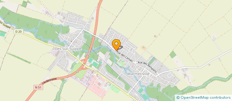 localisation de l'entreprise SCI LALOY  WARMERIVILLE