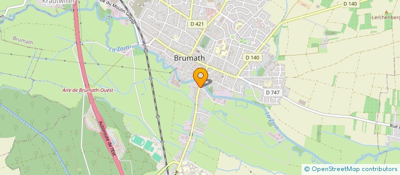 localisation de l'entreprise SCI LALURA  BRUMATH