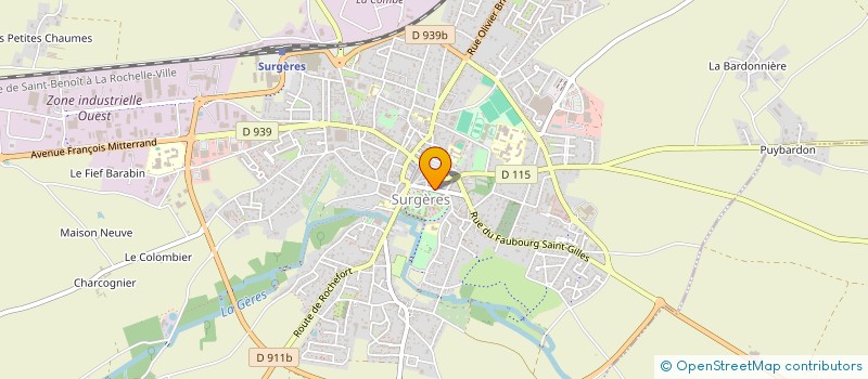 localisation de l'entreprise SCI LALUSAAA  SURGERES
