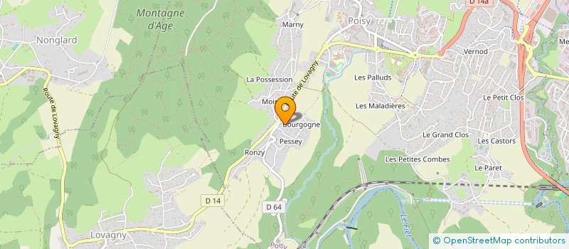 localisation de l'entreprise SCI LAM  POISY