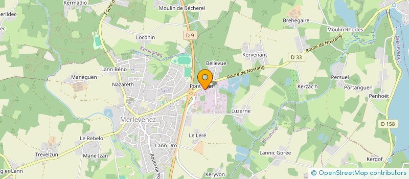 localisation de l'entreprise SCI LAM  MERLEVENEZ