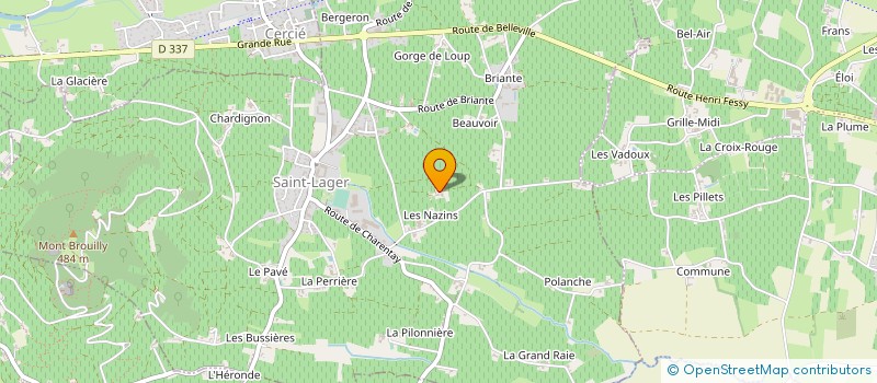 localisation de l'entreprise SCI LAM  SAINT-LAGER