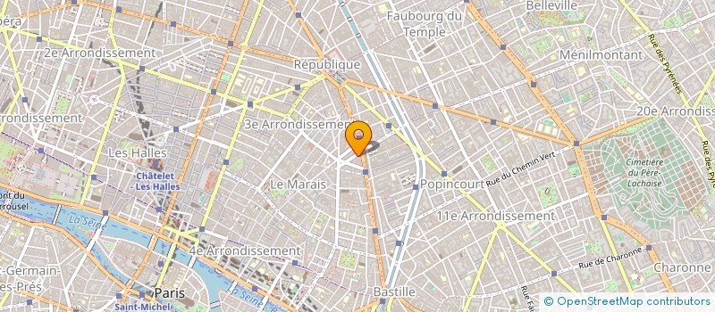 localisation de l'entreprise SCI LAMA à PARIS