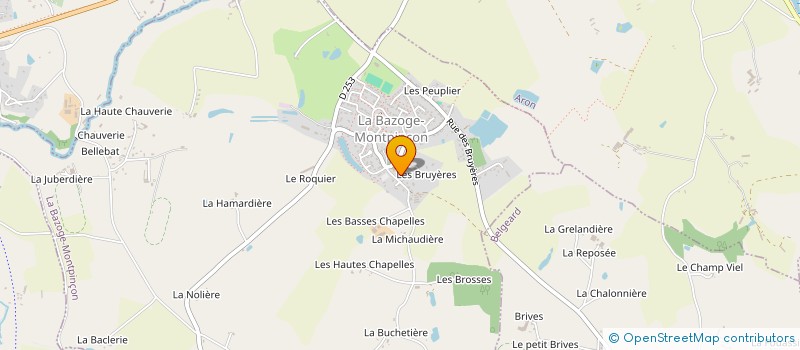 localisation de l'entreprise SCI LAMA  LA BAZOGE MONTPINCON