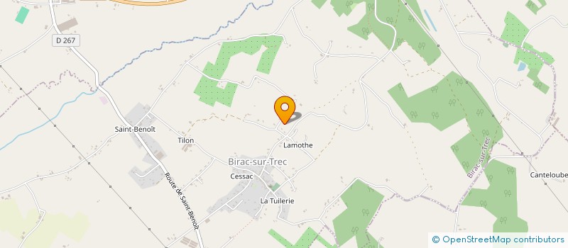 localisation de l'entreprise SCI LAMA  BIRAC-SUR-TREC