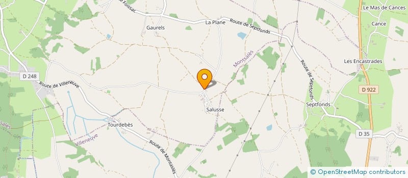 localisation de l'entreprise SCI LAMA IMMO  MONTSALES