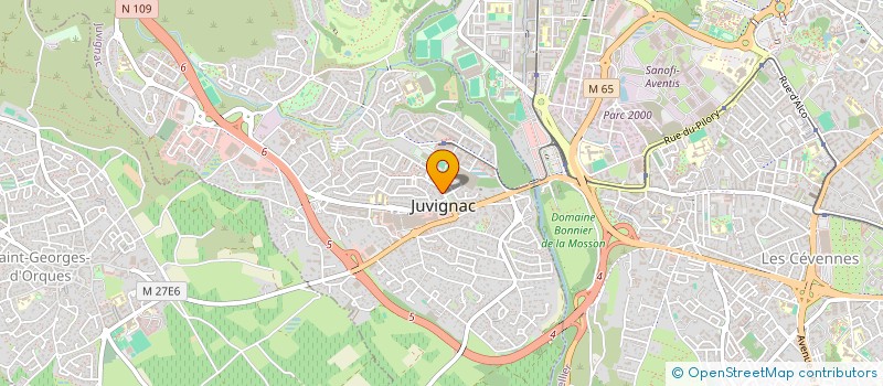 localisation de l'entreprise SCI LAMA PATRIMOINE  JUVIGNAC