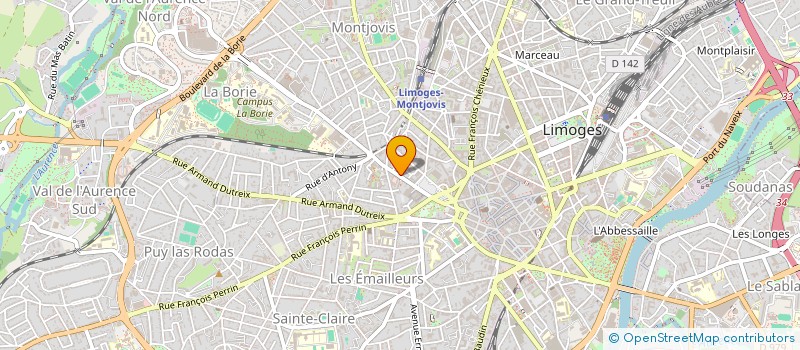 localisation de l'entreprise SCI LAMACOS à LIMOGES