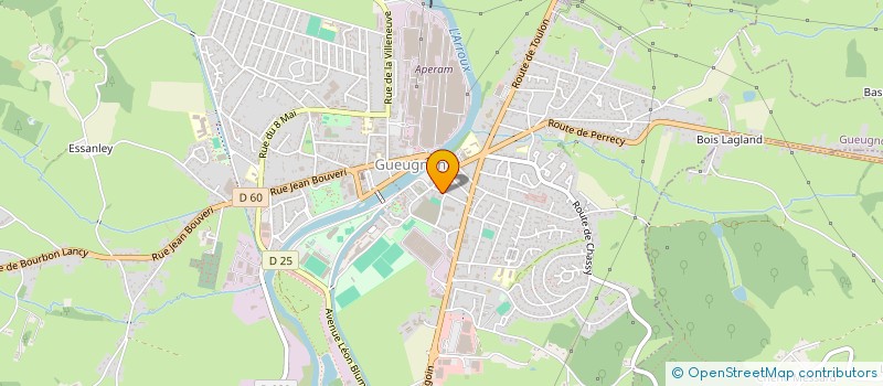 localisation de l'entreprise SCI LAMAGOJADE  GUEUGNON