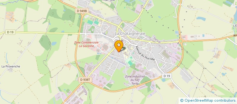 localisation de l'entreprise SCI LAMAIN  LA CHATAIGNERAIE