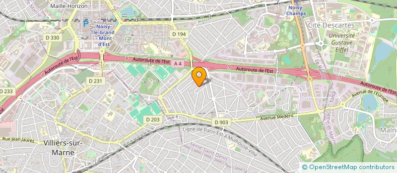 localisation de l'entreprise SCI LAMAJ FAB  NOISY-LE-GRAND
