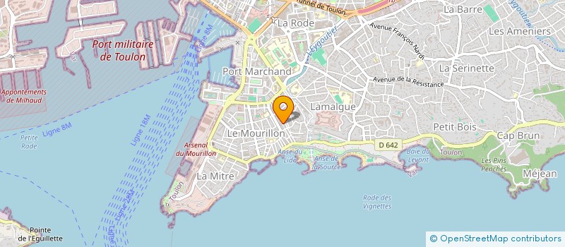 localisation de l'entreprise SCI LAMALGUE  TOULON