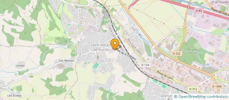 localisation de l'entreprise SCI LAMALINA  SAINT-ALBAN-DE-ROCHE