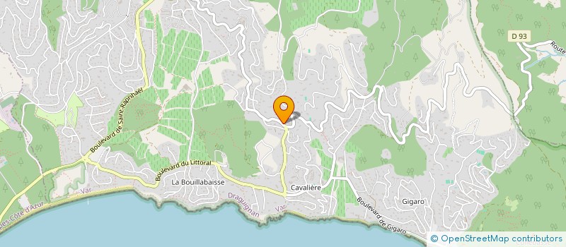 localisation de l'entreprise SCI LAMANDIE à LA CROIX-VALMER