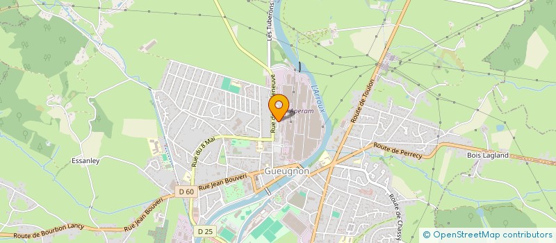 localisation de l'entreprise SCI LAMANNA  GUEUGNON