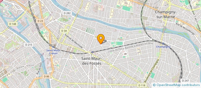 localisation de l'entreprise SCI LAMARCK à SAINT-MAUR-DES-FOSSES