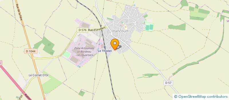 localisation de l'entreprise SCI LAMARCK 61  ITANCOURT