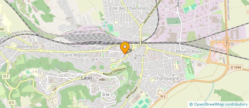 localisation de l'entreprise SCI LAMARCK à LAON