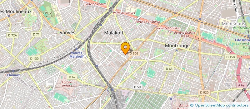 localisation de l'entreprise SCI LAMARCK  MALAKOFF