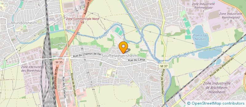 localisation de l'entreprise SCI LAMAREL  SOUFFELWEYERSHEIM