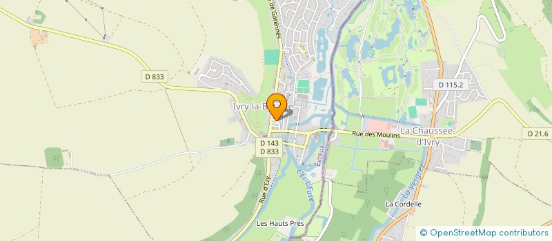 localisation de l'entreprise SCI LAMARES  IVRY-LA-BATAILLE