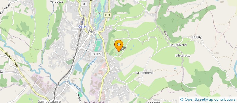 localisation de l'entreprise SCI LAMARKE  OBJAT