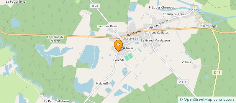 localisation de l'entreprise SCI LAMARQUE à VENDŒUVRES