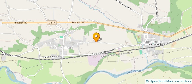 localisation de l'entreprise SCI LAMARQUE  LABARTHE-INARD