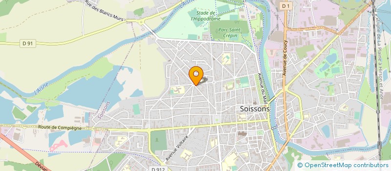 localisation de l'entreprise SCI LAMARTINE à SOISSONS
