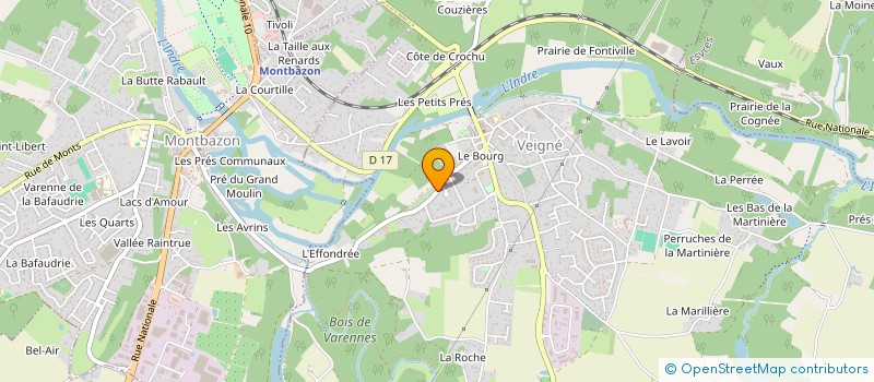 localisation de l'entreprise SCI LAMARTINE à VEIGNE