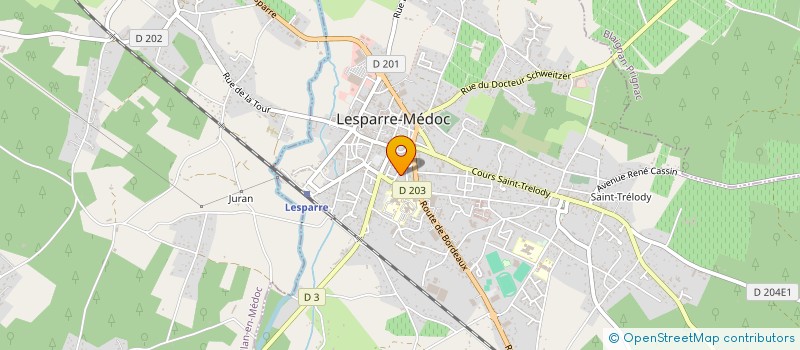 localisation de l'entreprise SCI LAMARTINE  LESPARRE-MEDOC