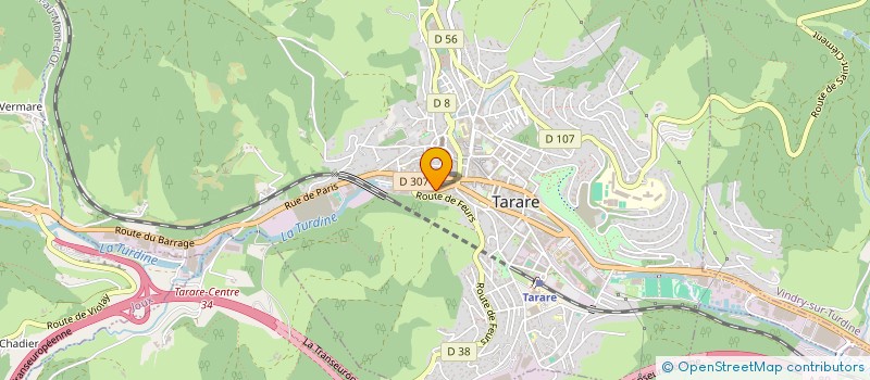 localisation de l'entreprise SCI LAMARTINE 57  TARARE