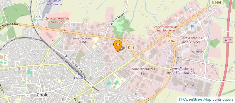 localisation de l'entreprise SCI LAMARTINE à CHOLET