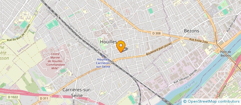 localisation de l'entreprise SCI LAMARTINE SCHOELCHER  HOUILLES