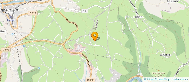 localisation de l'entreprise SCI LAMAS FERREIRA  CAPDENAC