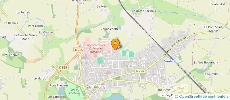 localisation de l'entreprise SCI LAMATO 3  COMBOURG