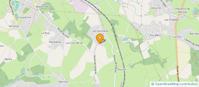 localisation de l'entreprise SCI LAMAZE  SOLIGNAC