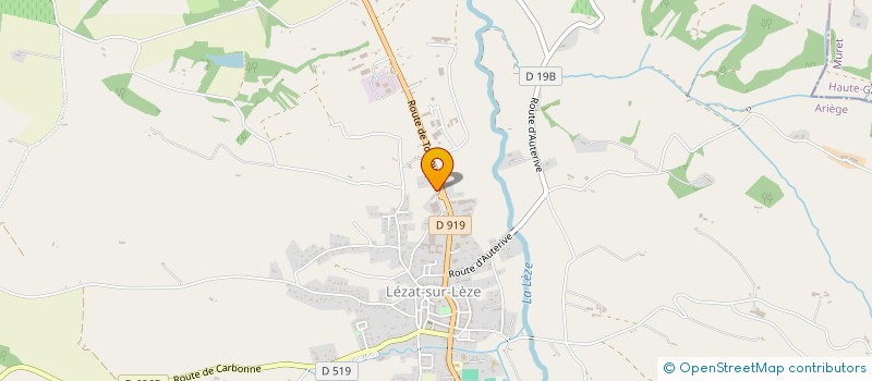 localisation de l'entreprise SCI LAMAZERES  LEZAT-SUR-LEZE