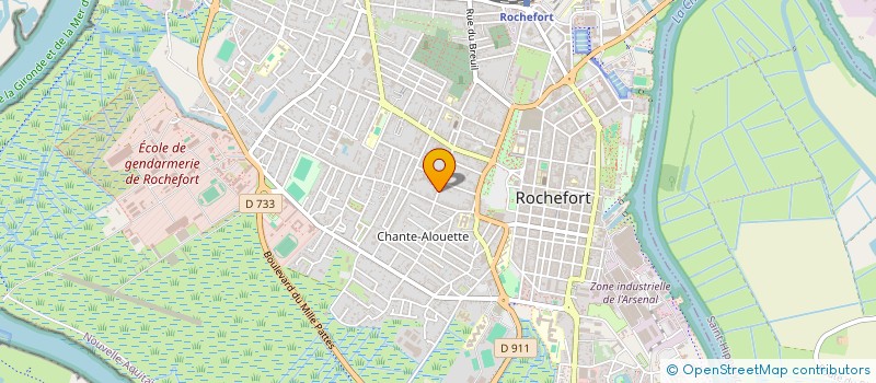 localisation de l'entreprise SCI LAMBDA  ROCHEFORT