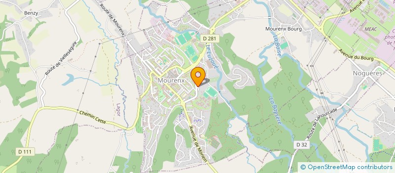 localisation de l'entreprise SCI LAMBEAU  MOURENX