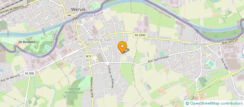 localisation de l'entreprise SCI LAMBERT  WERVICQ-SUD