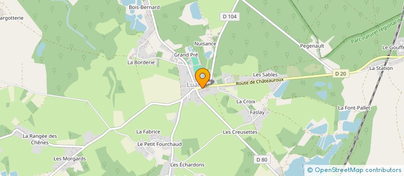 localisation de l'entreprise SCI LAMBERT à LUANT