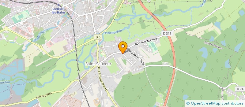 localisation de l'entreprise SCI LAMBERT  SAINT-SAUVEUR