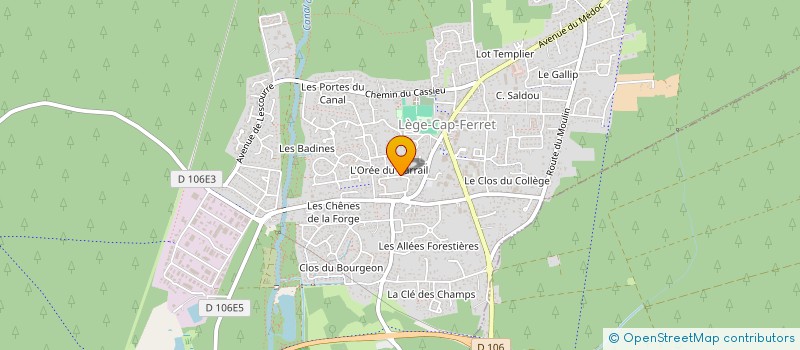 localisation de l'entreprise SCI LAMBERT-CERVETTI à LEGE-CAP-FERRET