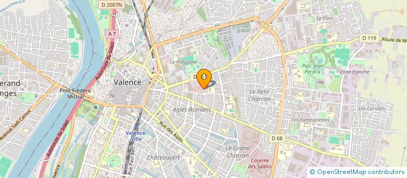 localisation de l'entreprise SCI LAMBERT FRERES  VALENCE