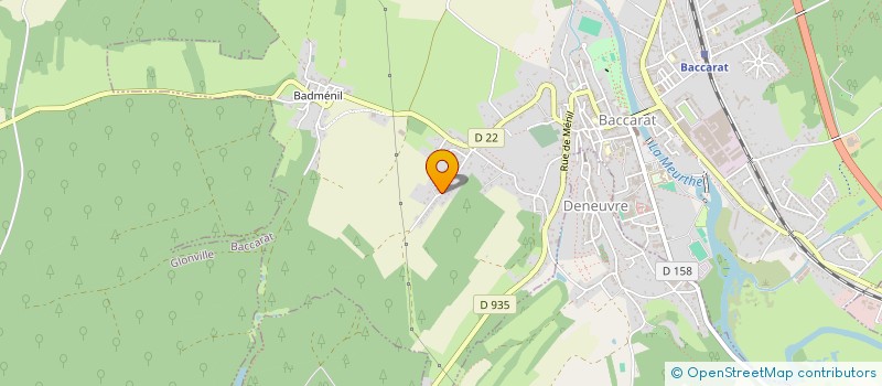 localisation de l'entreprise SCI LAMBERT IMMO  BACCARAT