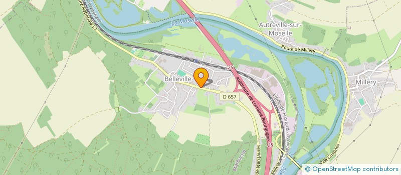 localisation de l'entreprise SCI LAMBERTEAUX-PIERRON  BELLEVILLE